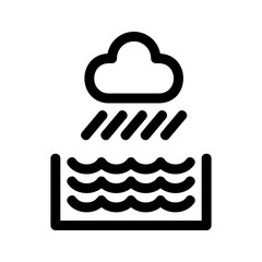 rain icon or logo isolated sign symbol vector illustration - high quality black style vector icons
