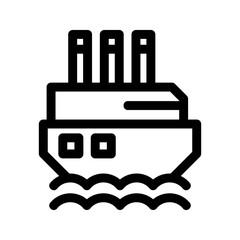 ship icon or logo isolated sign symbol vector illustration - high quality black style vector icons
