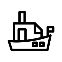 ship icon or logo isolated sign symbol vector illustration - high quality black style vector icons
