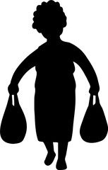 elderly illustration.