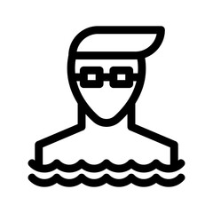 swimming icon or logo isolated sign symbol vector illustration - high quality black style vector icons
