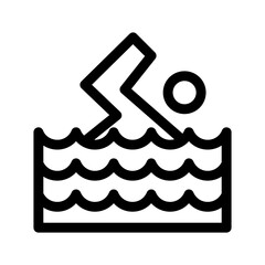 swimming icon or logo isolated sign symbol vector illustration - high quality black style vector icons
