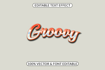 Editable Glossy and Retro Groovy Text Effects