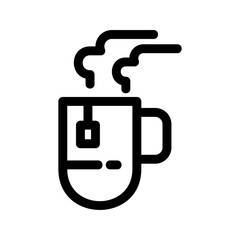 teacup icon or logo isolated sign symbol vector illustration - high quality black style vector icons
