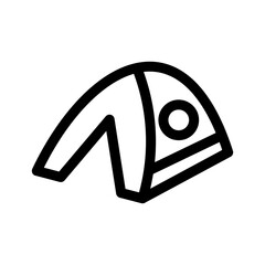 tent icon or logo isolated sign symbol vector illustration - high quality black style vector icons
