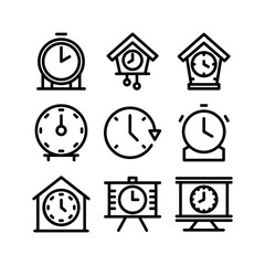 time icon or logo isolated sign symbol vector illustration - high quality black style vector icons
