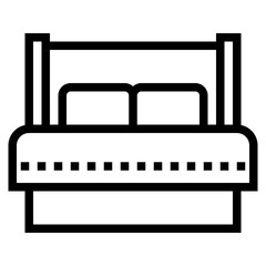 bed line icon style
