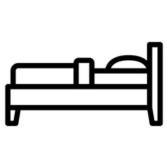 bed line icon style