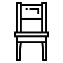 chair line icon style