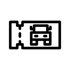 travel ticket icon or logo isolated sign symbol vector illustration - high quality black style vector icons
