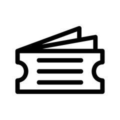 travel ticket icon or logo isolated sign symbol vector illustration - high quality black style vector icons
