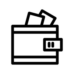 wallet icon or logo isolated sign symbol vector illustration - high quality black style vector icons
