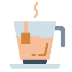 tea flat icon style