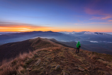 Fototapeta premium hiking in the mountains