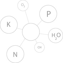 Chemical icon isolated