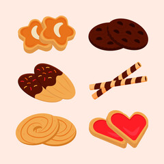 Illustration of Ramadan Eid Al-Fitr Mubarak Cookies Collections