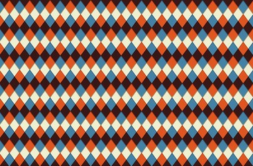 Seamless geometric rhombus color pattern background