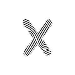 Zebra Font Aesthetic Handwritten Word Alphabet Fingerprint Line
