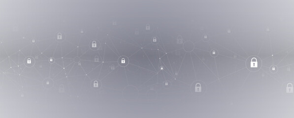 Technology data background, idea of global business solution