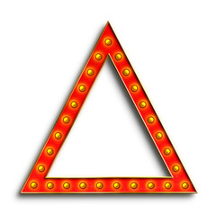 Broadway Show Lights Triangle Frame.
This is a part of a set which also includes letters, numbers, and frames.