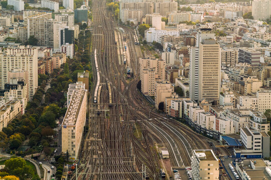 View from Montparnasse Tower, Paris, France