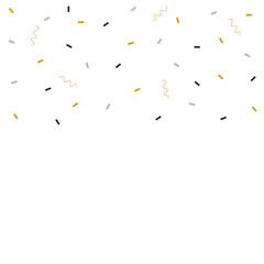 Colorful Party Confetti Falling from the Top