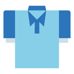 polo shirt flat icon style