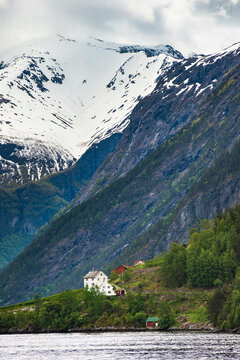 Rugged fjord landscape near Fl&Atilde;&yen;m Norway