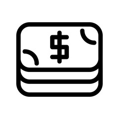 cash icon or logo isolated sign symbol vector illustration - high quality black style vector icons
