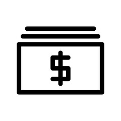 Fototapeta premium cash icon or logo isolated sign symbol vector illustration - high quality black style vector icons 