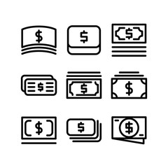 cash icon or logo isolated sign symbol vector illustration - high quality black style vector icons
