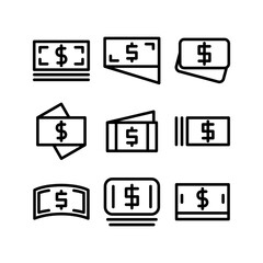 cash icon or logo isolated sign symbol vector illustration - high quality black style vector icons
