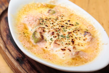 明太アボカドグラタン