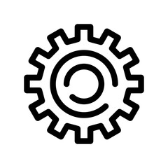 gear icon or logo isolated sign symbol vector illustration - high quality black style vector icons
