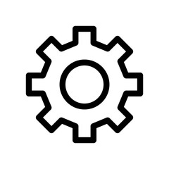 gear icon or logo isolated sign symbol vector illustration - high quality black style vector icons

