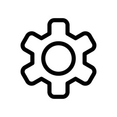 gear icon or logo isolated sign symbol vector illustration - high quality black style vector icons
