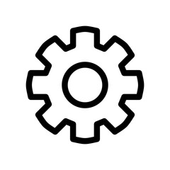 gear icon or logo isolated sign symbol vector illustration - high quality black style vector icons
