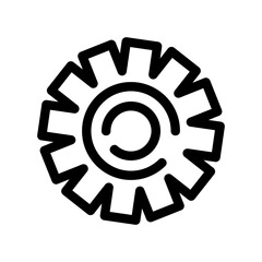 gear icon or logo isolated sign symbol vector illustration - high quality black style vector icons
