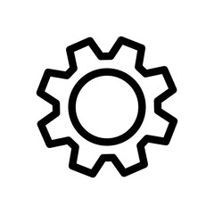 gear icon or logo isolated sign symbol vector illustration - high quality black style vector icons
