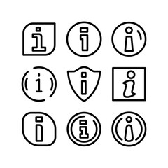 info icon or logo isolated sign symbol vector illustration - high quality black style vector icons
