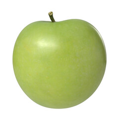 Apple Granny Smith isolated transparent background 3d rendering
