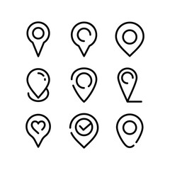 location icon or logo isolated sign symbol vector illustration - high quality black style vector icons

