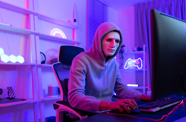 This is the face of a hacker who is knowledgeable with operating systems and other programs. He...