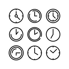 time icon or logo isolated sign symbol vector illustration - high quality black style vector icons
