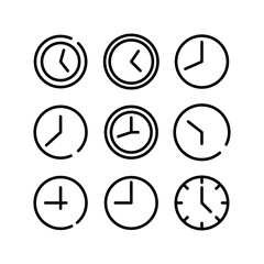 time icon or logo isolated sign symbol vector illustration - high quality black style vector icons
