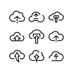 upload icon or logo isolated sign symbol vector illustration - high quality black style vector icons
