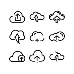 upload icon or logo isolated sign symbol vector illustration - high quality black style vector icons

