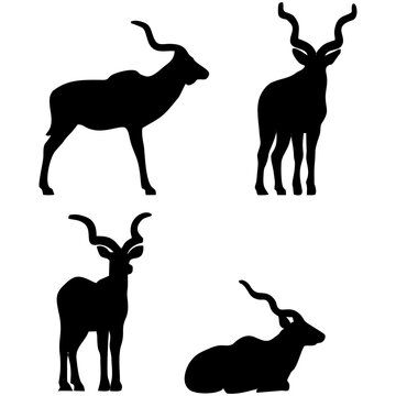 silhouette deer illustration