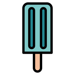 ice pop filled outline icon style
