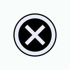 Null Icon. Zero, Void Symbol. 